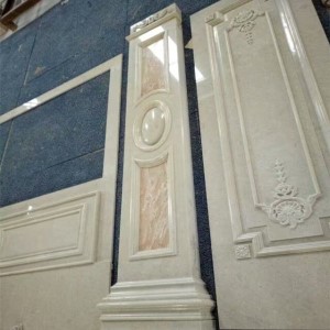 crema marfil marble door frame